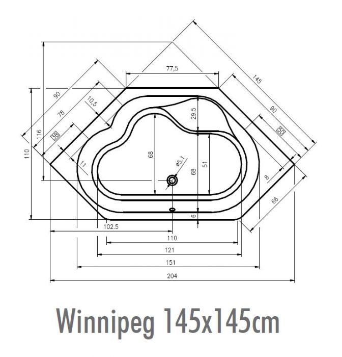 Sturen kleuring Het pad Riho Easypool-whirlpool Winnipeg 3.0 hoekbad touch bediening | Bad-winkel.nl